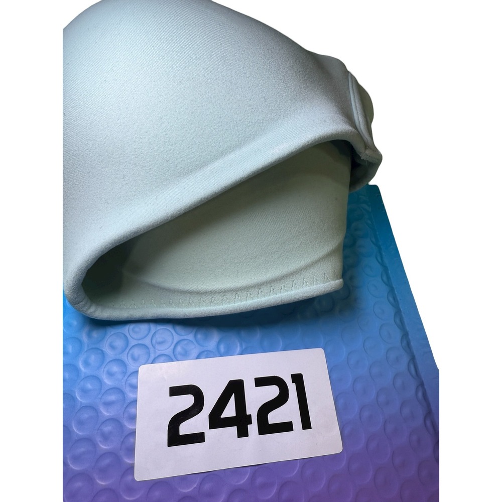 Wacoal How Perfect Wire Free T-Shirt Bra 852189 Light Blue 34D NWOT Soft Stretch - Picture 8 of 8